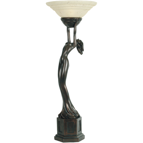 106cm Art Deco Lady Uplight Table Lamp - Medium