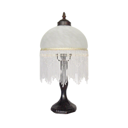 Beaded Victorian Table Lamp Wt